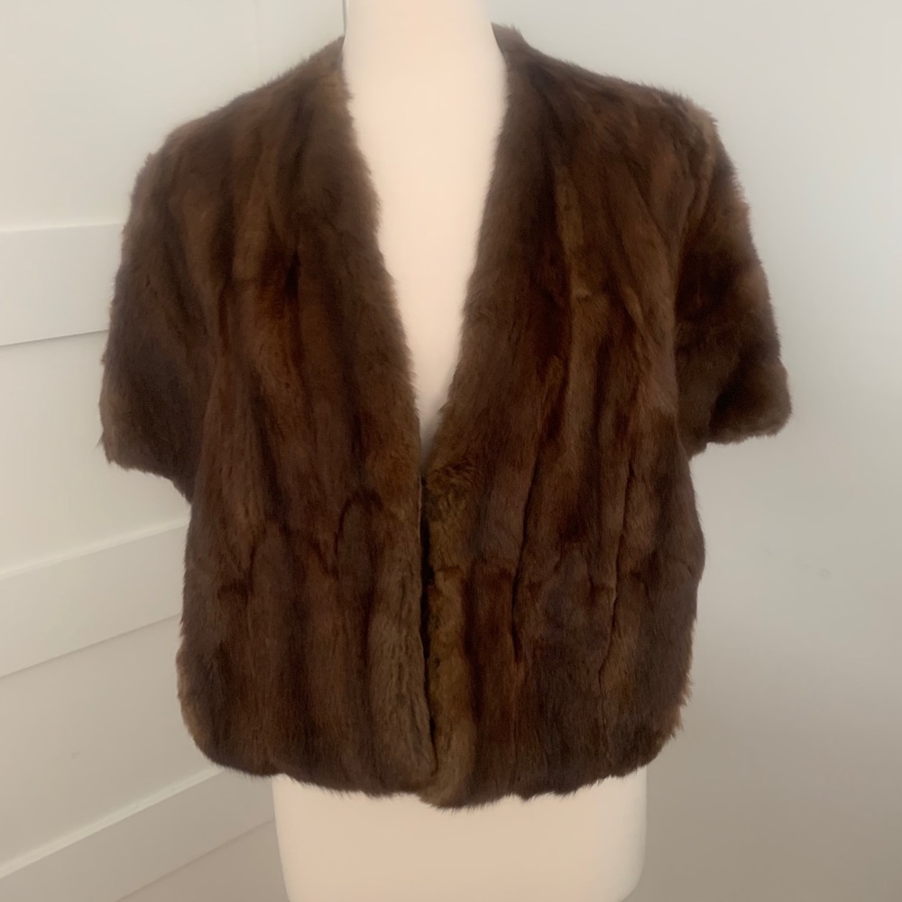 Vintage Mink Stole• fits 8-10 possible 12